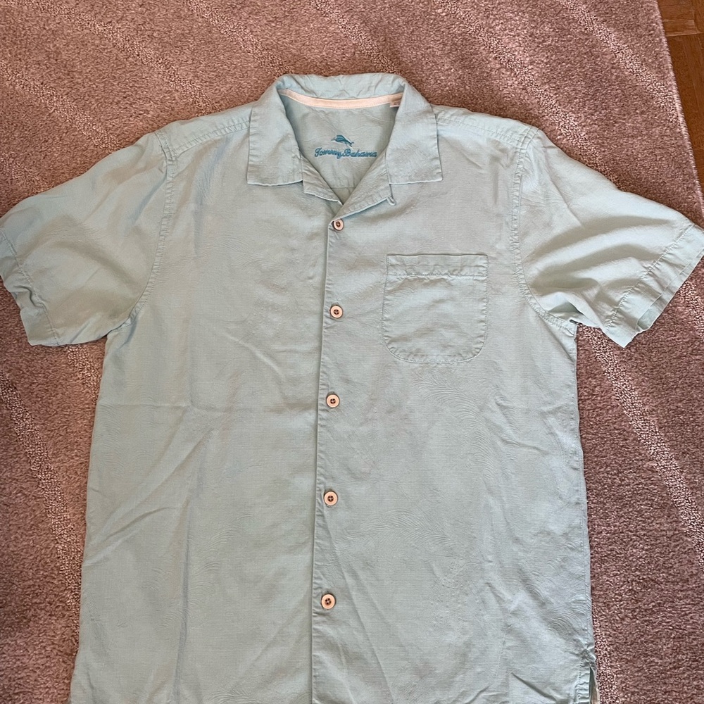 Tommy Bahama Men's Light Blue Shirt